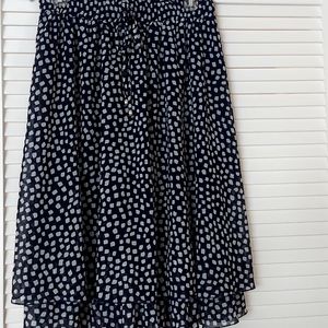 Made in Germany. Navy/white pattern skirt, Steillmann, size 10